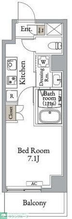 メトロステージ亀有の物件間取画像